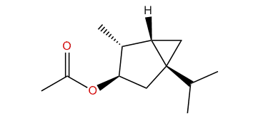 1-Isopropyl-4-methylbicyclo[3.1.0]hexan-3-yl acetate